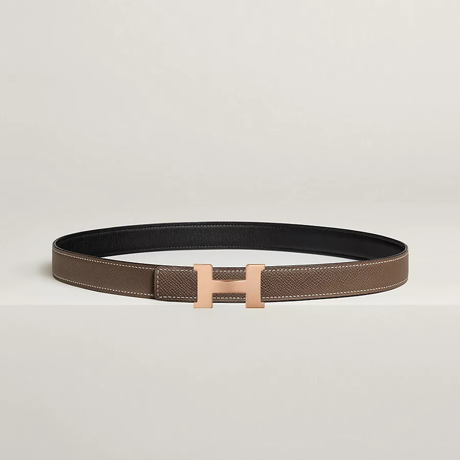 Mini Constance belt buckle & Reversible leather strap 24 mm - Image 2